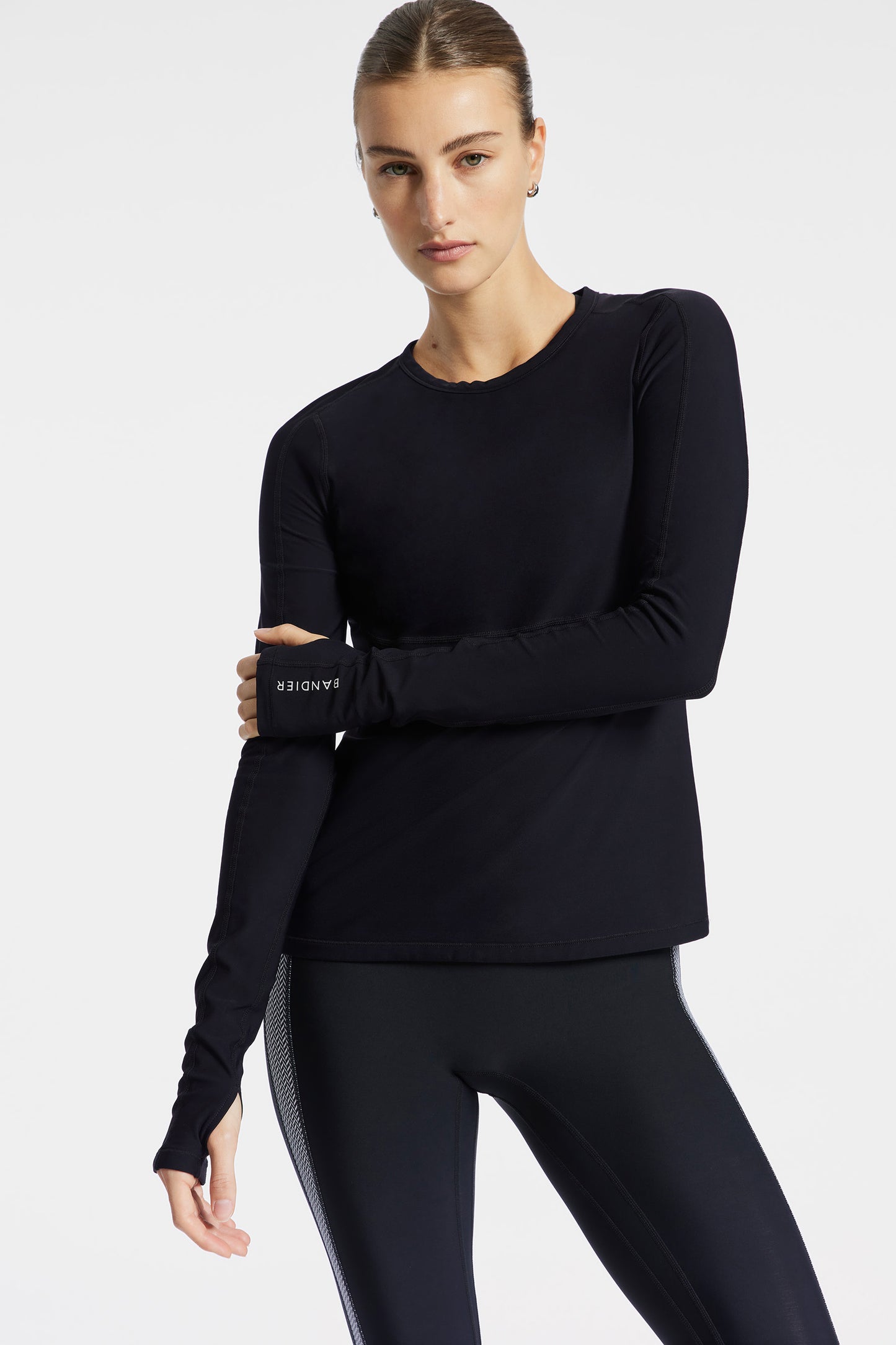 Pro Fleece Seam Long Sleeve Top - Black