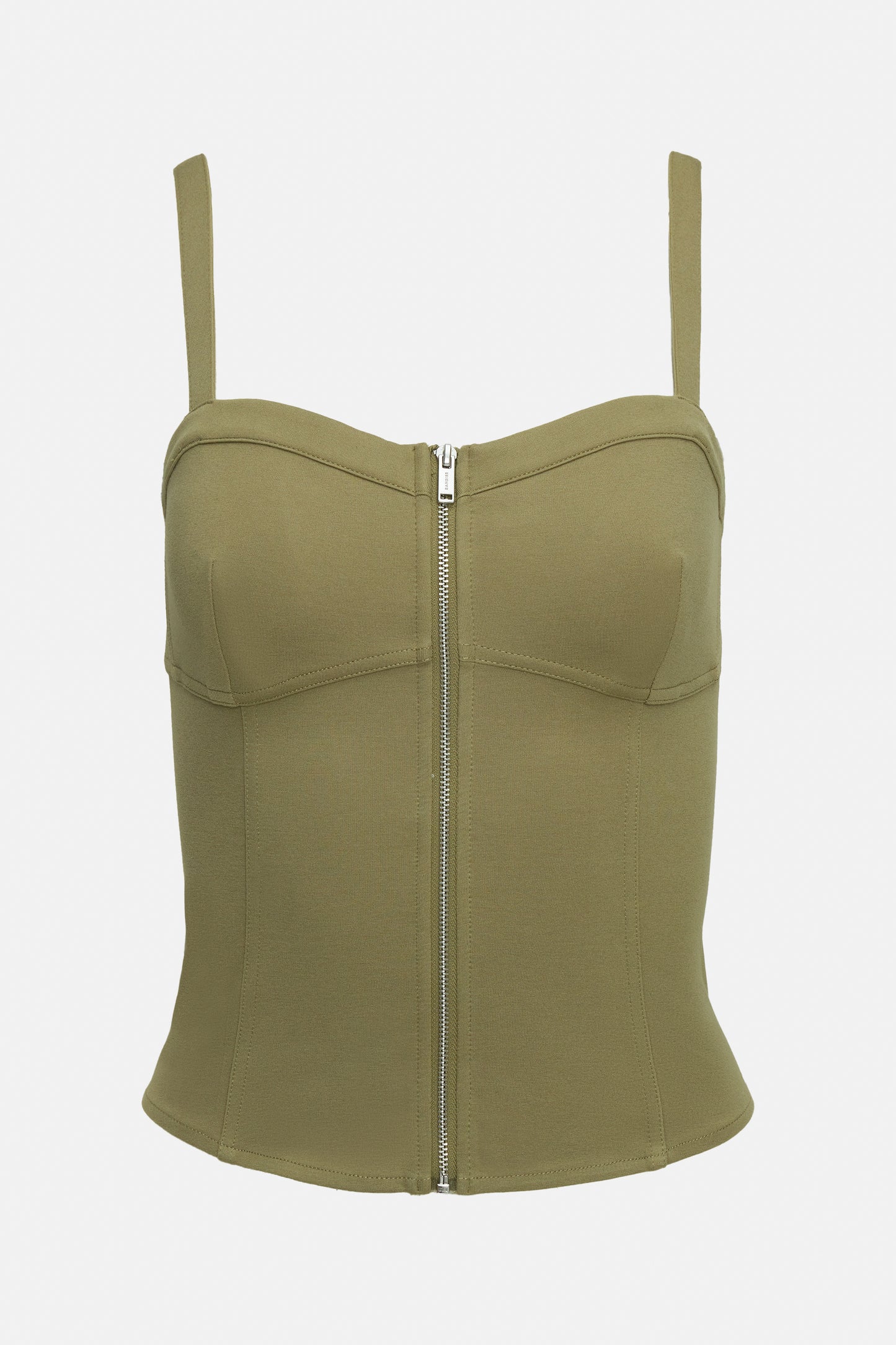 Lenox Knit Corset Tank - Aloe