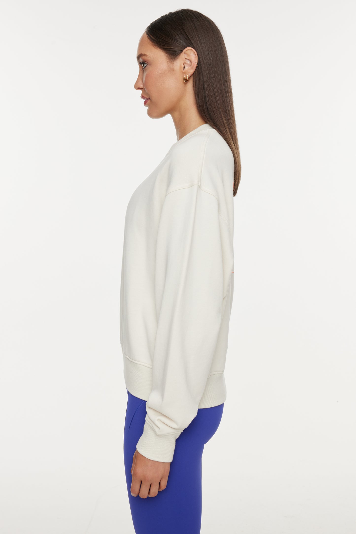 Classic Soleil Sport Crew Neck Sweatshirt - Gardenia