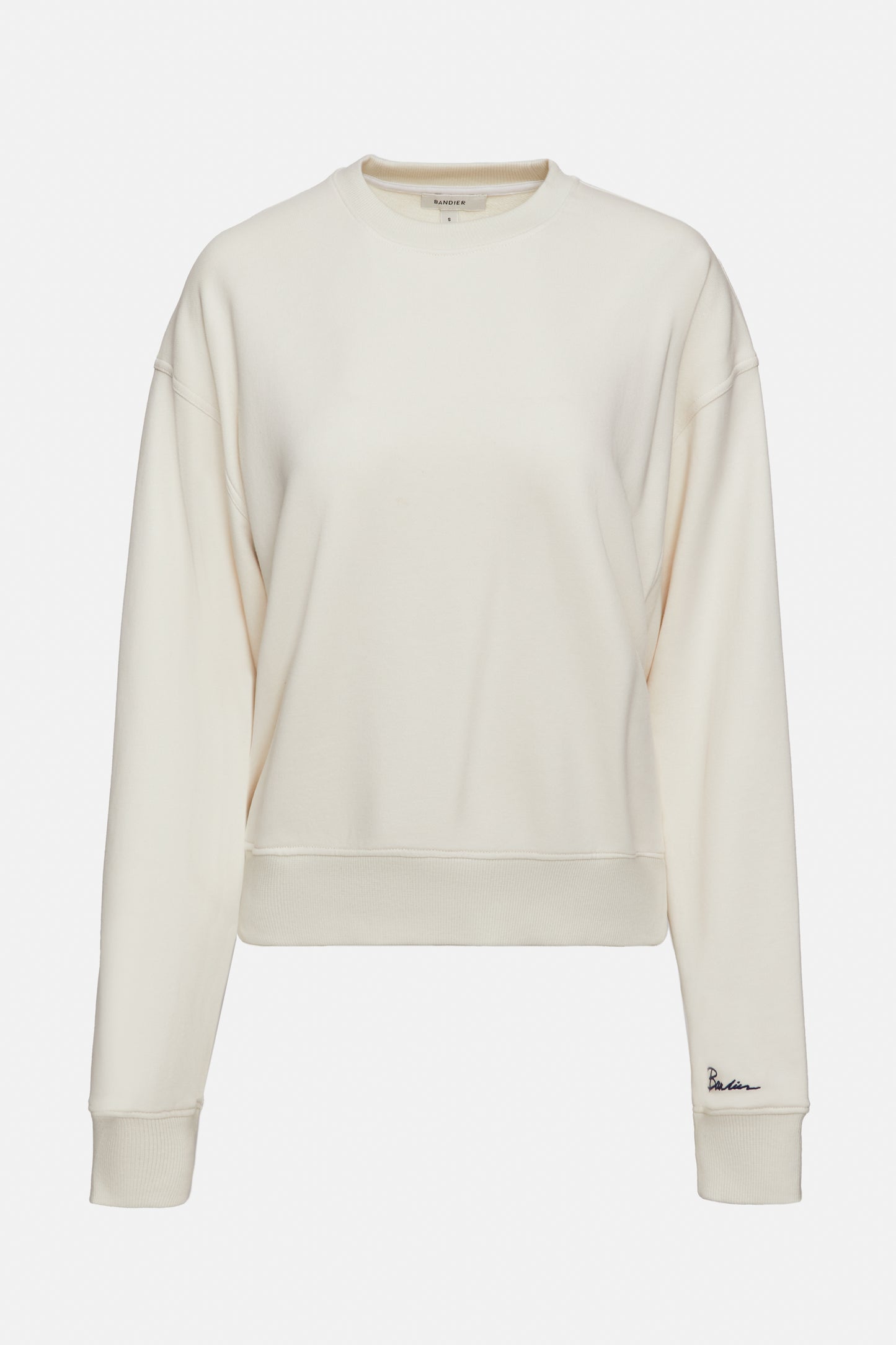 Classic Soleil Sport Crew Neck Sweatshirt - Gardenia