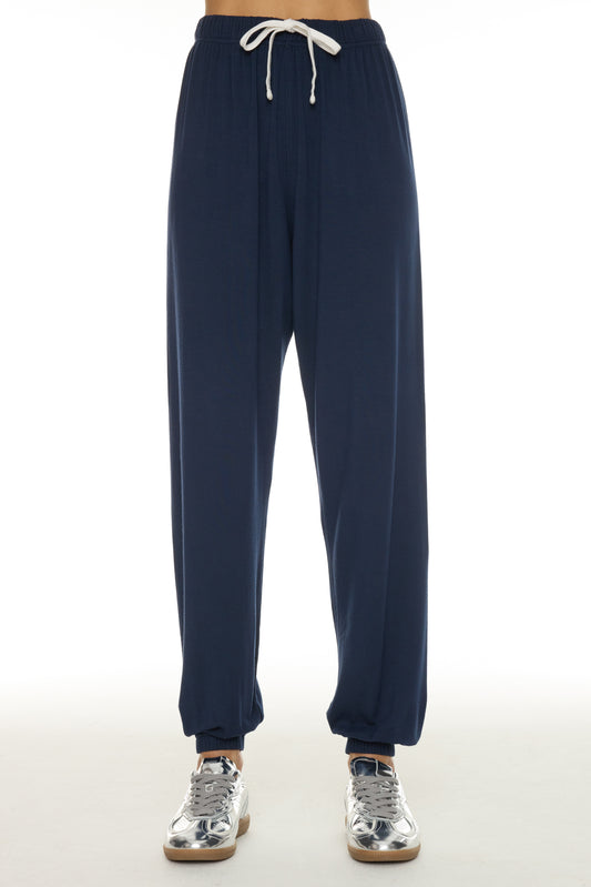 Andie Oversized Fleece Sweatpant - Indigo