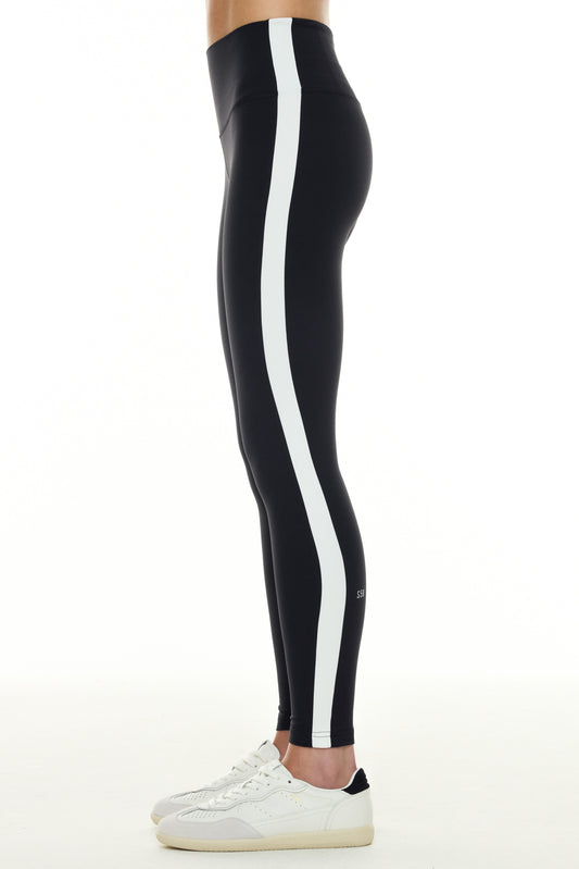 Clare High Waist Rigor 7/8 Legging - Black/white