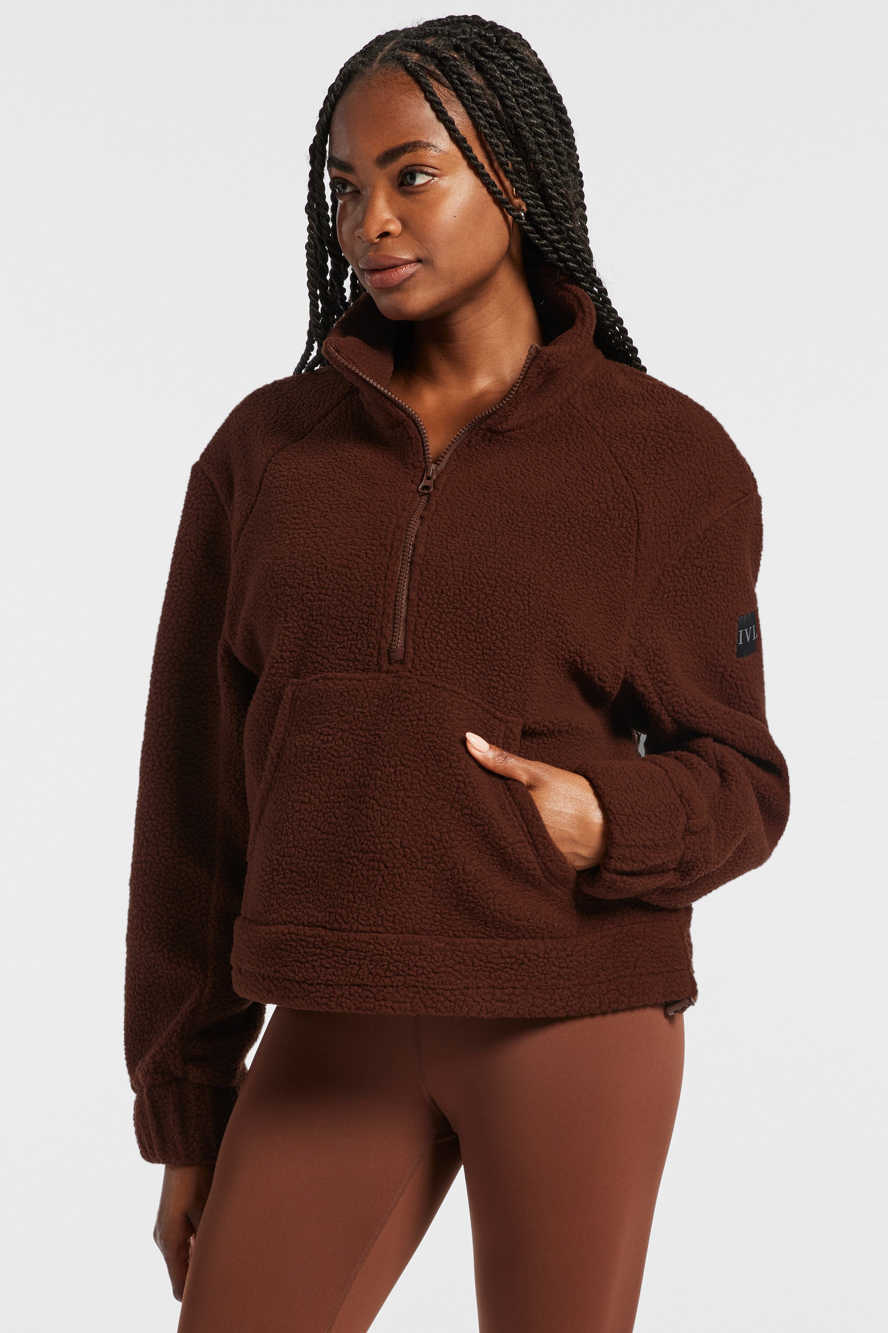 Sherpa store pullover brown