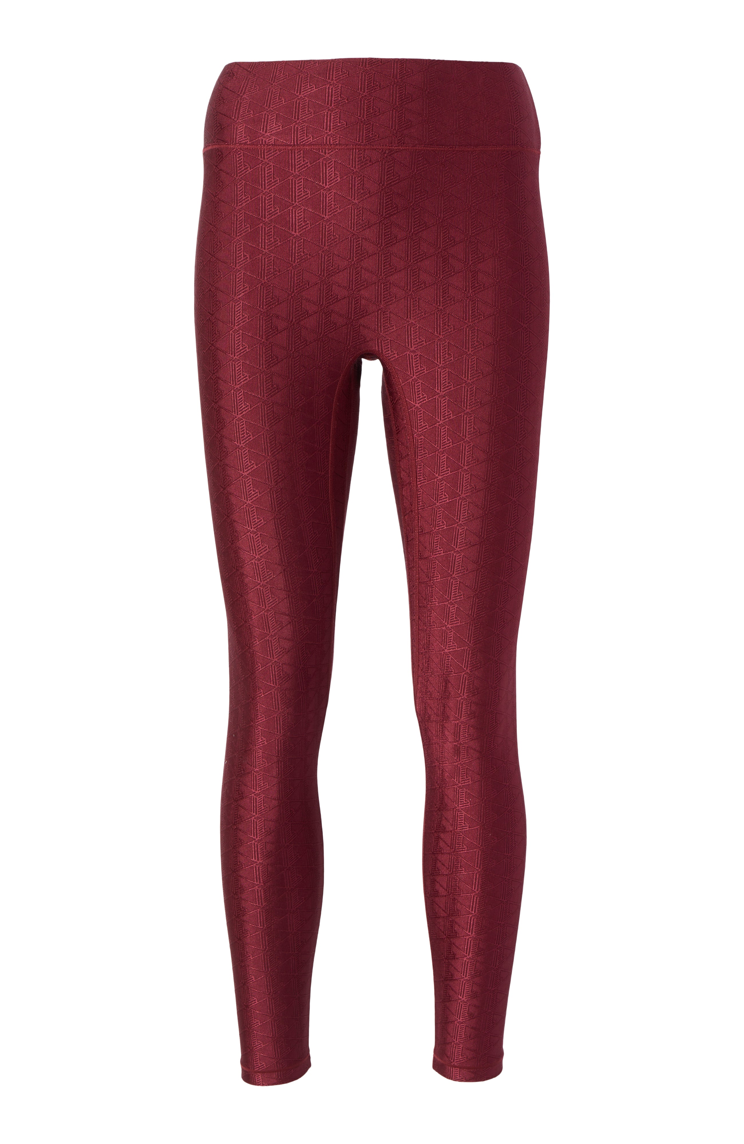 LuLaRoe 3XL LUXE SOLID RED WINE JACQUARD Leggings NWT