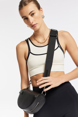 Nike Futura Luxe cross body multi pocket bag in stone