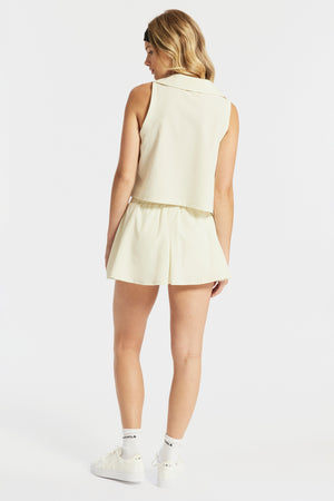 White hotsell skort playsuit