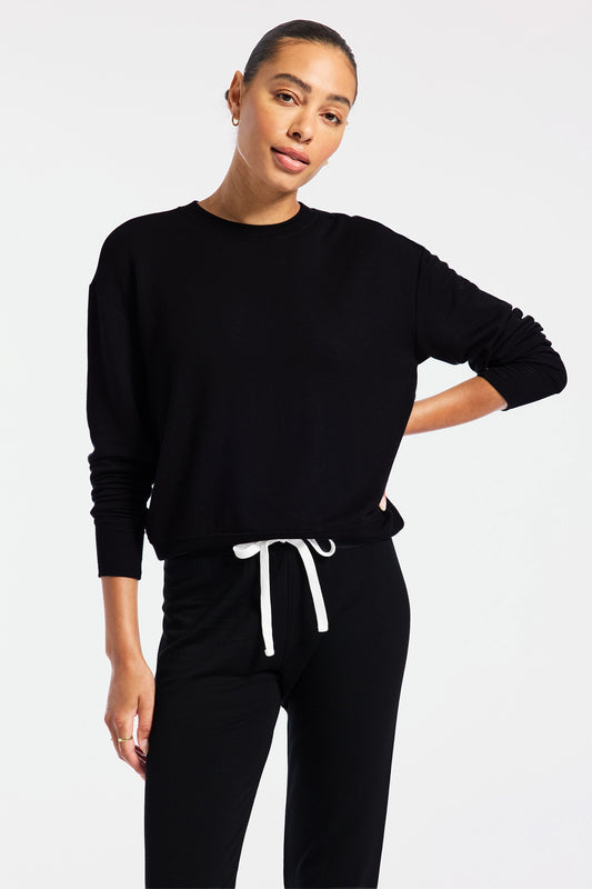 Sonja Fleece Sweatshirt - Black