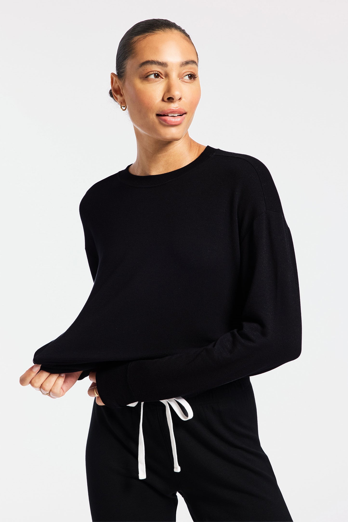 Sonja Fleece Sweatshirt - Black