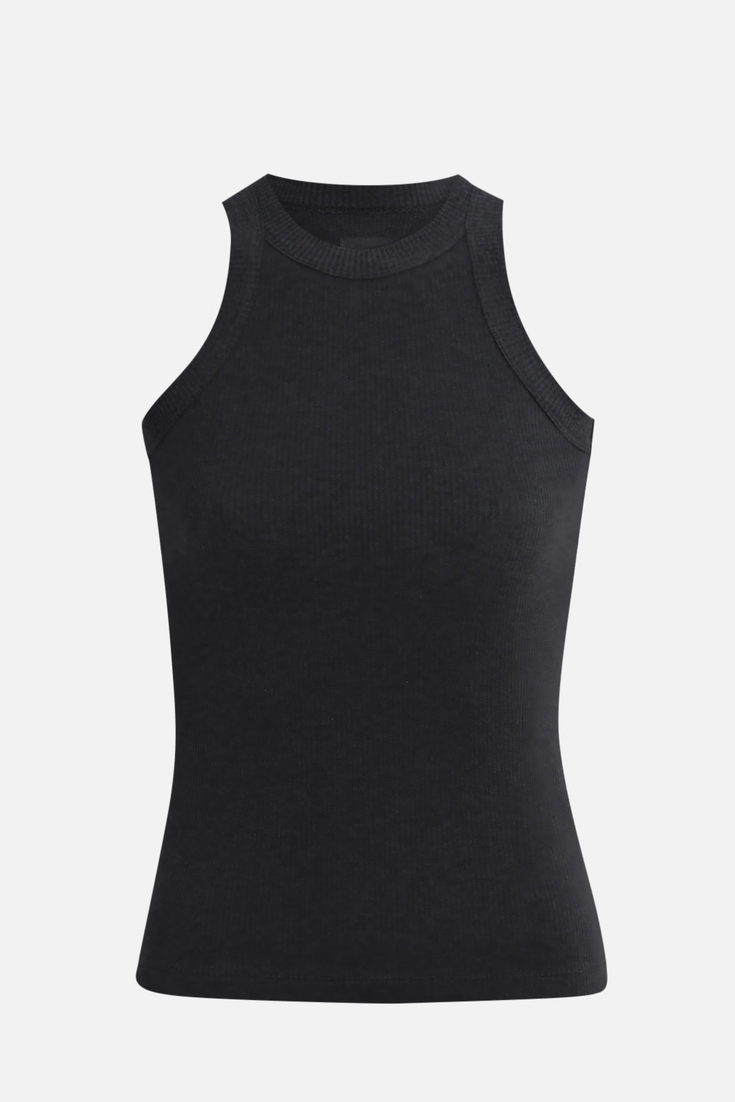 Broken Planet Women's Washed Ribbed Tank Top Washed Soot Black