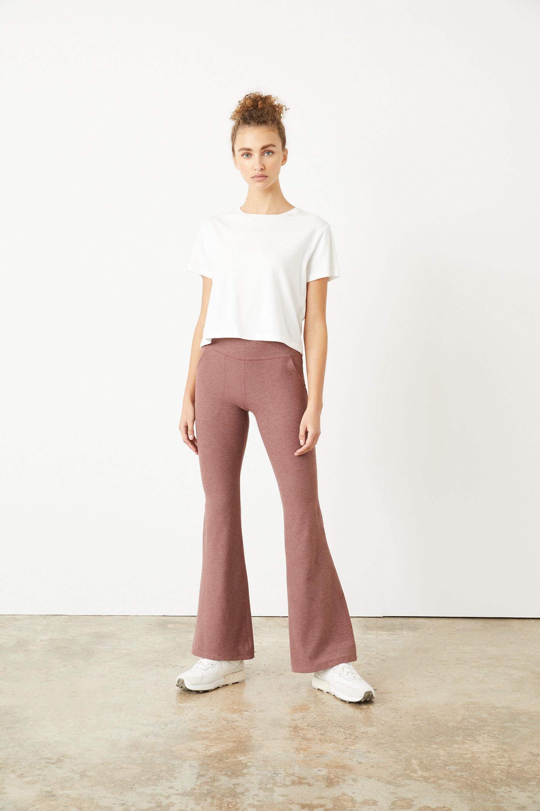 Beyond Yoga Heather Rib All Day Flare Pant at  - Free  Shipping