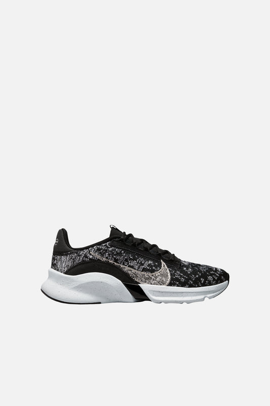 Nike Women's SuperRep Go 3 Flyknit Next Nature - Blackmetallic Silver-white