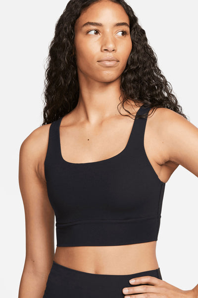 Nike Womens Alate Ellipse Medium-Support Padded Longline Sports Bra Blue XXL