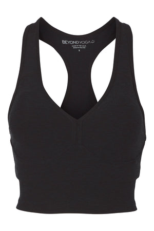 Beyond Yoga Womens Black V Neck Sports Bra Size XS $66